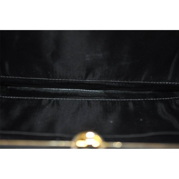 1960's Gucci mod black silk interlocking GG clutch purse - Picture 12 of 12